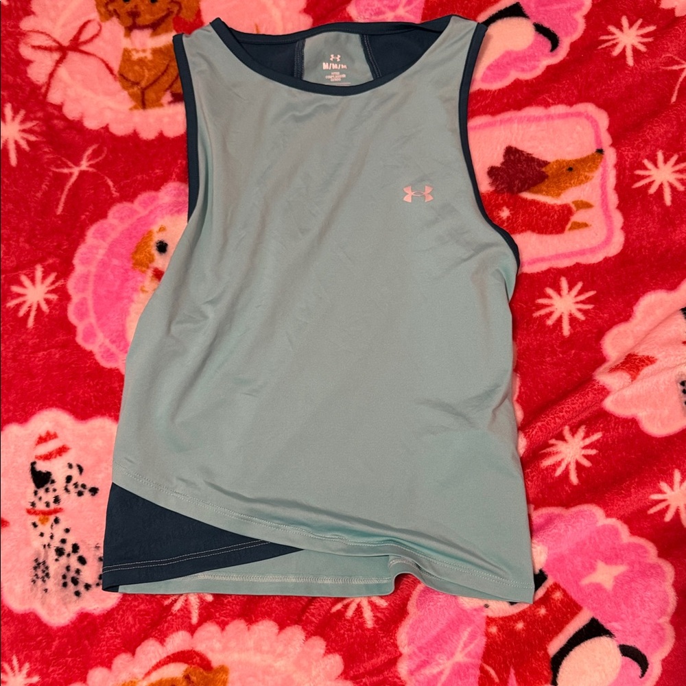 Under Armour Teal and Navy Sleeveless Top